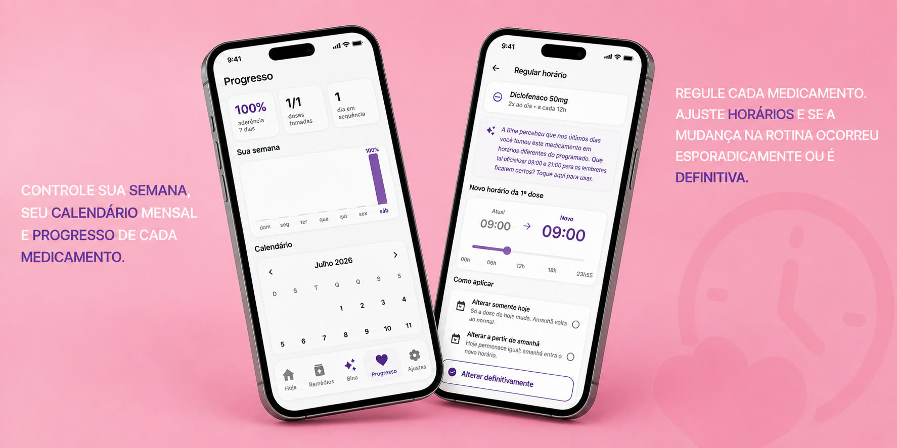 BinaCare: tela de detalhes do medicamento